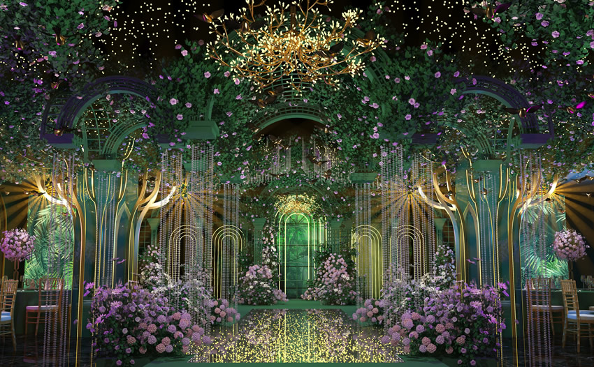 红塔奇妙森林婚礼堂效果展示